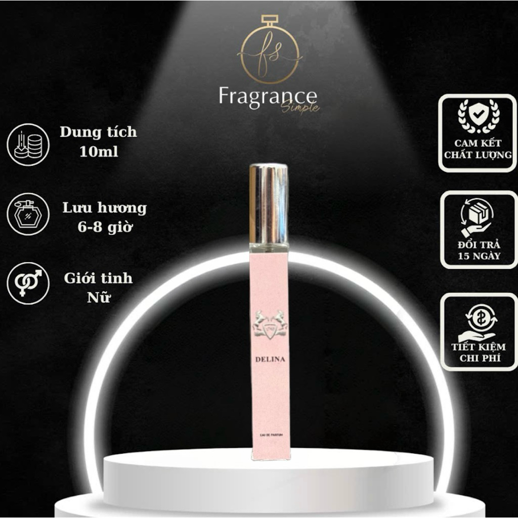 [Bản Tester & Refill] Nước Hoa Nữ Delina | Hương: Quả Vải - Gợi Cảm, Lôi Cuốn, Hấp Dẫn