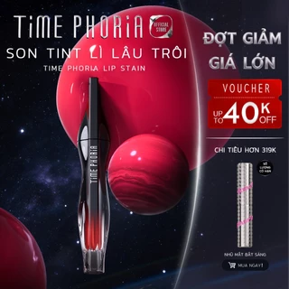 tlinh choiceSon tint lì lâu trôi TIMEPHORIA STELLAR DUST LIP STAIN bóng mượt, bền màu không lem không dính cốc 5ML