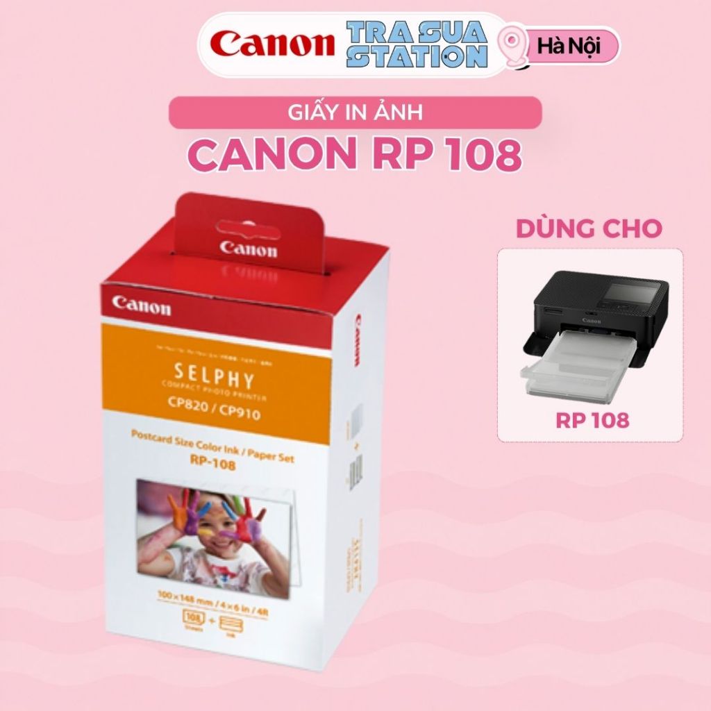 Giấy in canon RP 108 dành cho các máy in CP1500,CP1300 ,CP1200 ,CP1000