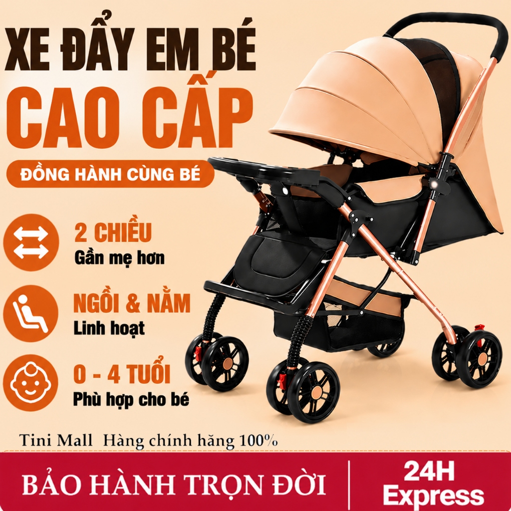 xe đẩy gấp gọn cho bé Beige,xe đẩy cho bé,xe đẩy ngồi cho bé,xe đẩy cho bé sơ sinh