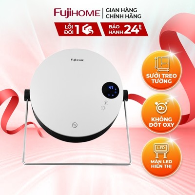 Quạt Sưởi Treo Tường Fujihome FHB5000 Cho Phòng Tắm Phòng Ngủ Sưởi Nhanh Tối Ưu Điện Năng