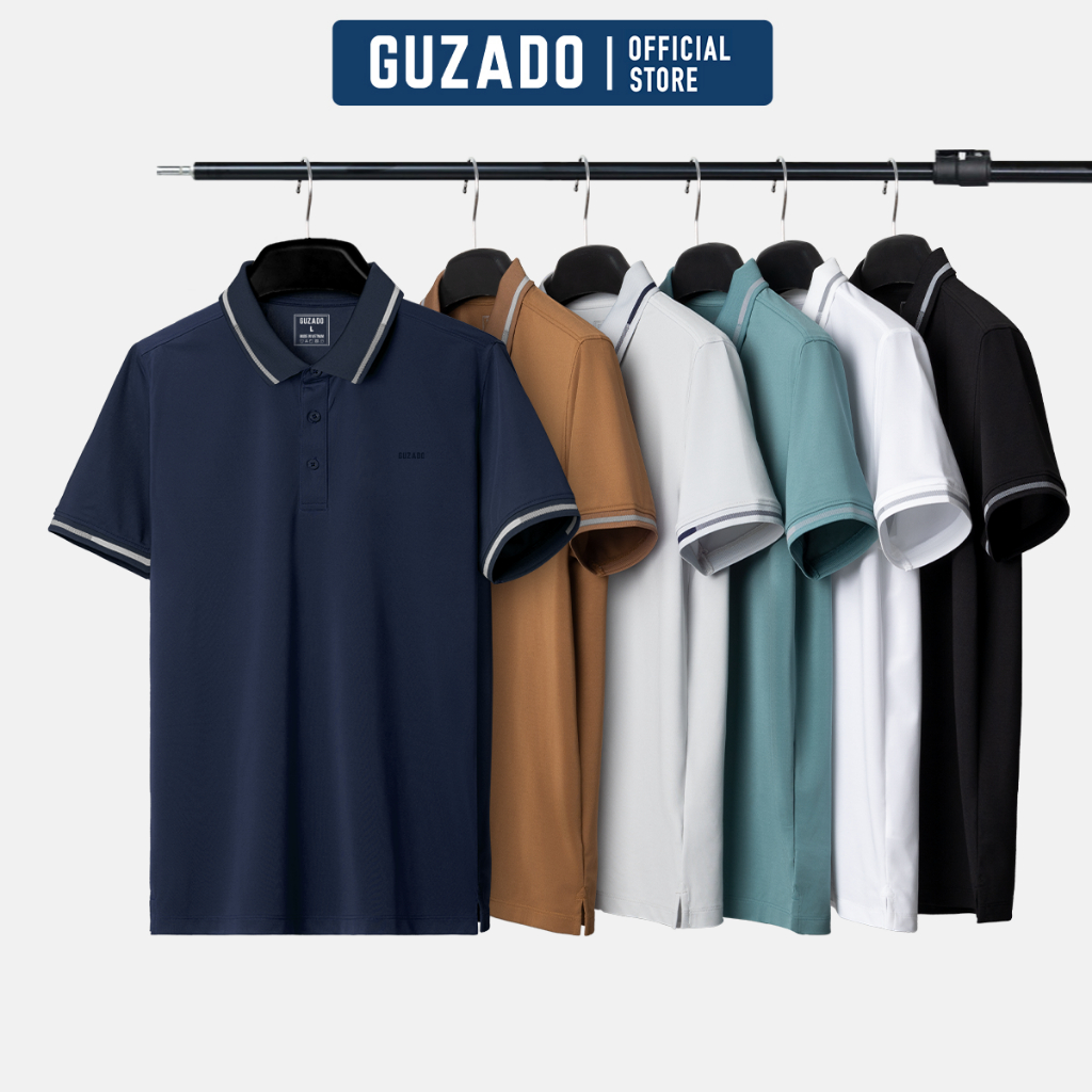Áo Polo Guzado Coolmax Cá Sấu Cho Nam Form Cực Đẹp Sang Trọng Lịch Lãm GPS