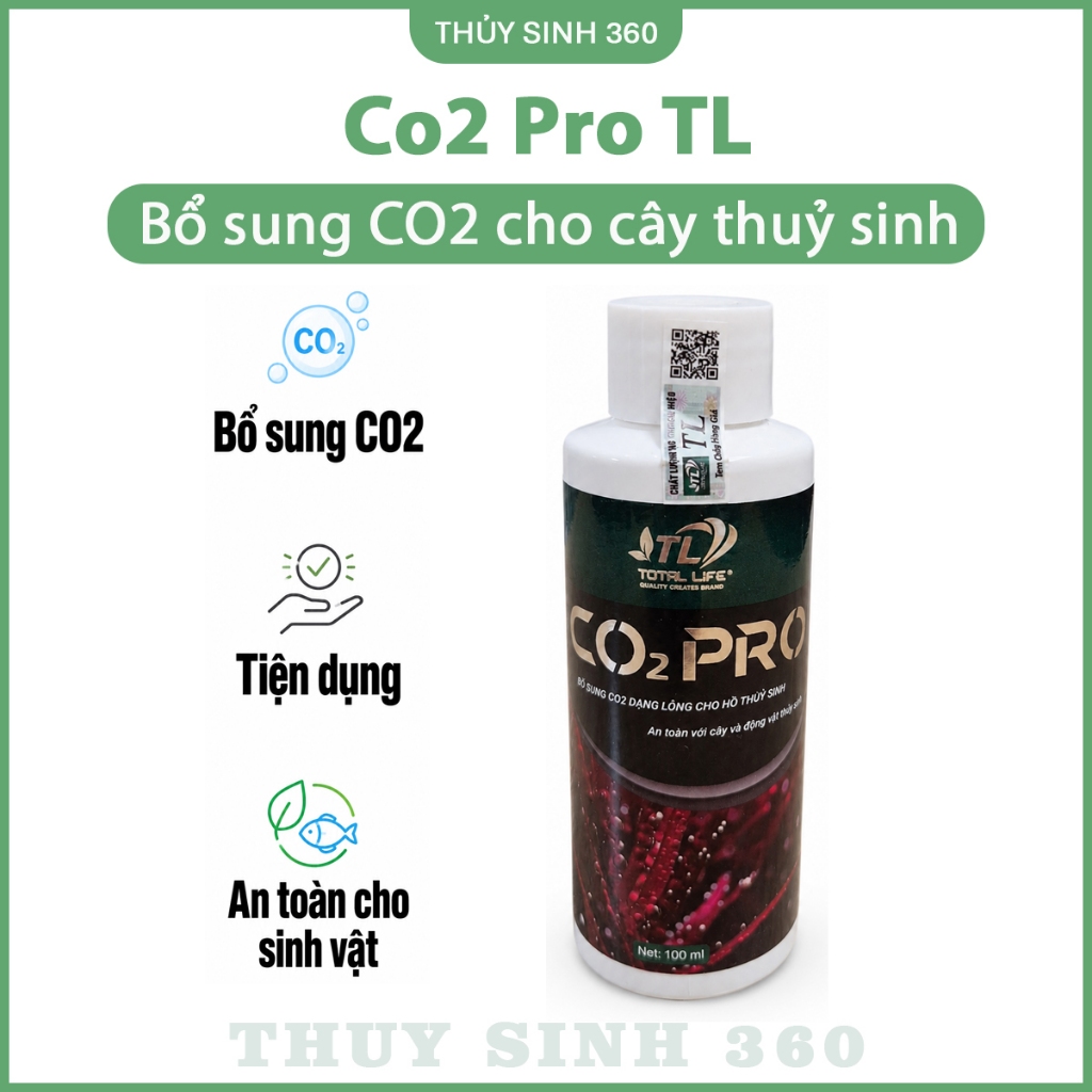 Co2 Pro TL - Bổ Sung Co2 Dạng Lỏng Cho Cây Thuỷ Sinh