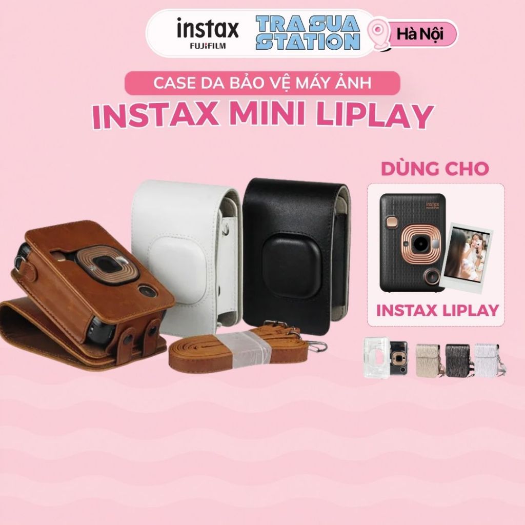 Case instax mini Liplay - Ốp bảo vệ máy chụp ảnh instax Mini Liplay - Tặng kèm dây đeo
