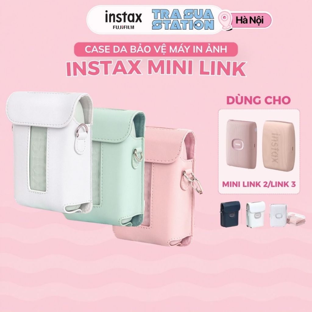 Case instax mini Link 3/ link 2/ Link 1/ - Ốp bảo vệ máy chụp ảnh instax Mini Link 2/ Link 1 - Tặng 