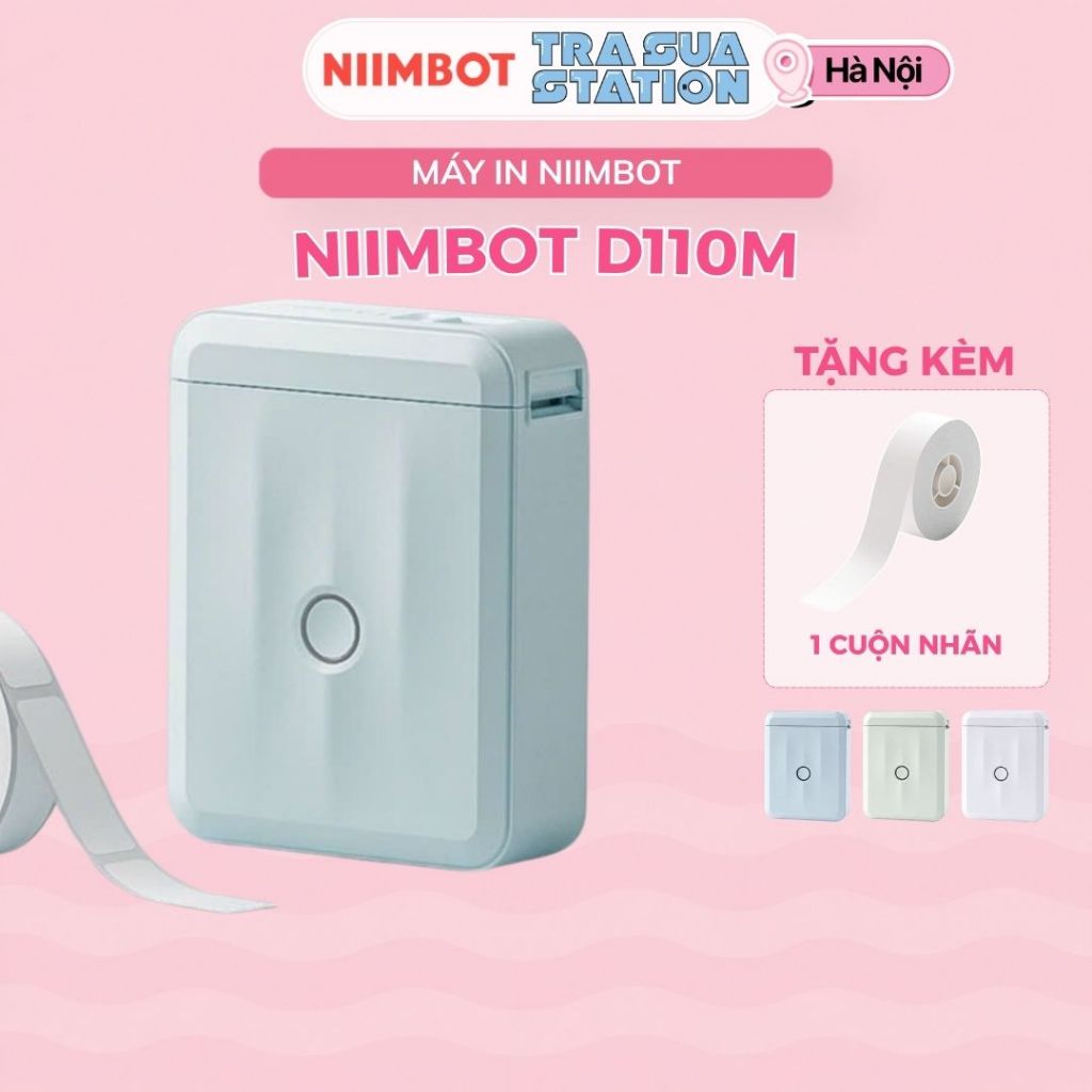NIIMBOT D110M Máy in nhãn cầm tay Bluetooth in label cho kinh doanh online, văn phòng và gia đình - 