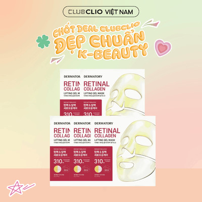 [Săn Deal][5 Miếng/ 20 Miếng] Mặt Nạ Nâng Cơ, Dưỡng Da Săn Chắc Dermatory Retinal Collagen Lifting Gel Mask