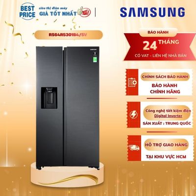 RS64R5301B4/SV Tủ lạnh Samsung 617 lít Inverter, lấy nước ngoài, làm đá tự động RS64R5301B4/SV
