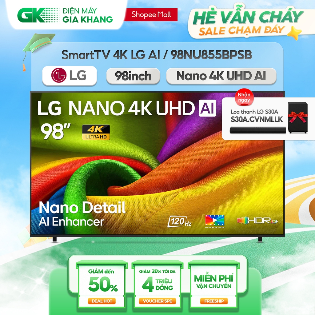 98NU855BPSB | 85NU855BPSA | 75NU855BPSA - Smart Tivi LG 4K 75 Inch [Freeship HCM]