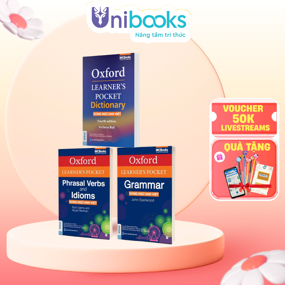 Sách - Combo Oxford Learner’s Pocket Grammar-Dictionary-Phrasal Verbs and Idioms - Song ngữ Anh Việt