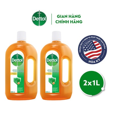 [LIVESTREAM] Combo 2 dung dịch diệt khuẩn đa năng Dettol, chai 1L