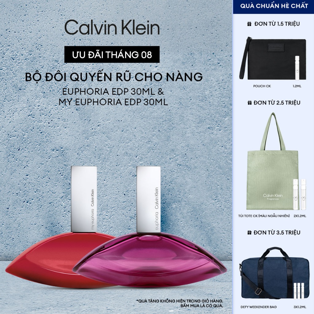 Bộ đôi Quyến rũ cho Nàng - Nước hoa Nữ Calvin Klein Euphoria EDP 30ml & My Euphoria EDP 30ml