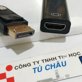 Cáp DisplayPort ra HDMI (DP to HDMI ) dài 20Cm / Loại Thường - Chính hãng