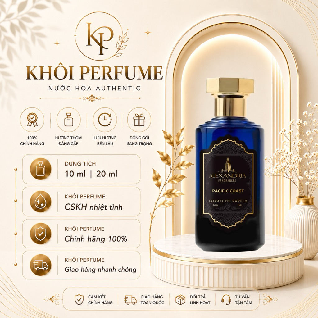 (Auth) Nước Hoa Unisex Alexandria Pacific Coast 10/20ml | Khôi Perfume