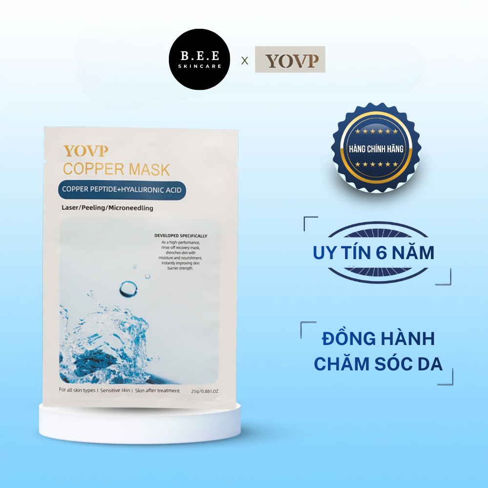[HÀNG CÔNG TY] Mặt nạ Yovp Copper Mask Làm Dịu, Cấp Ẩm Bee Skincare