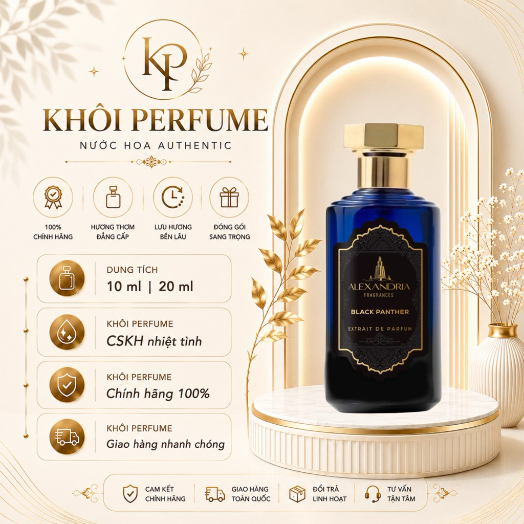(Auth) Nước Hoa Unisex Alexandria Black Panther 10/20ml | Khôi Perfume