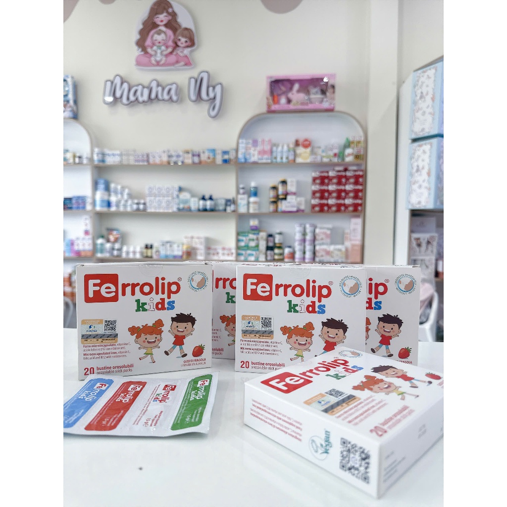 Ferrolip Kids 20 Gói – Bổ Sung Sắt Cho Trẻ Từ 1 Tuổi