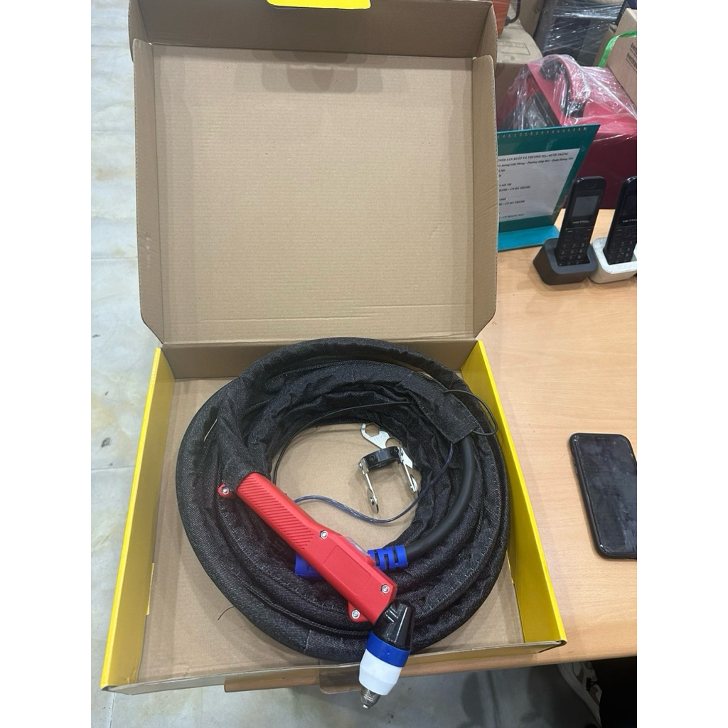 MỎ CẮT PA80A-DÂY PA80 PLASMA 4M VÀ 8M DÙNG CHO MÁY PLASMA 60A TRỞ LÊN