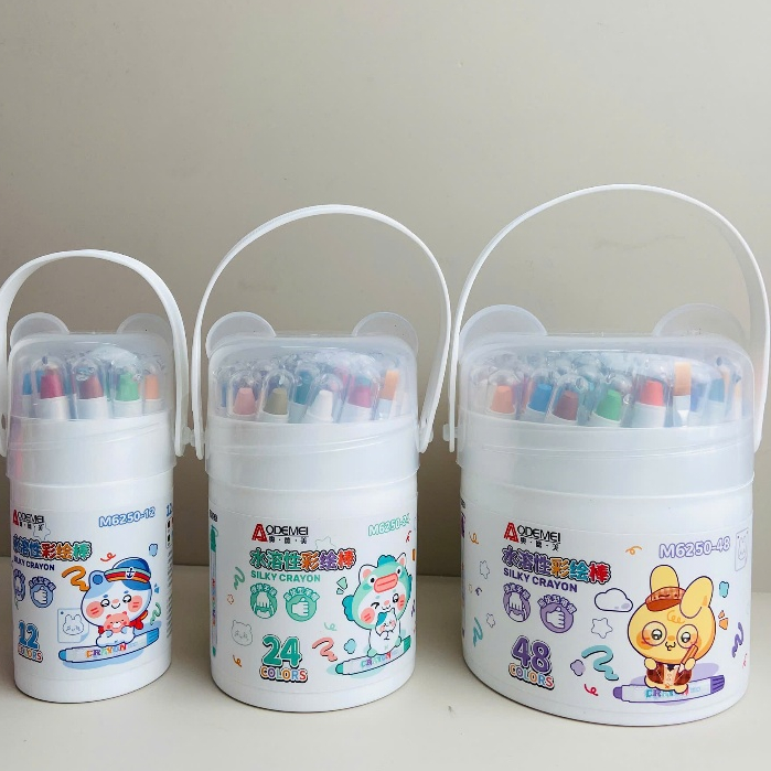 Màu lụa Silky Crayon 12-24-48 màu