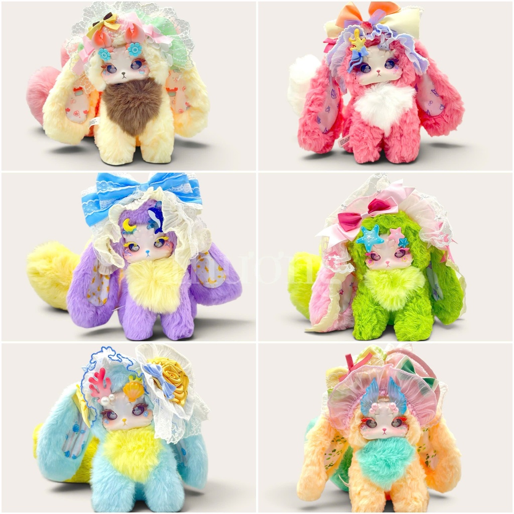 [ Hình shop tự chụp] Tutulong V6 Fluffy Shore Series Plush Blind Box - Bờ biển mềm mại, hải sản