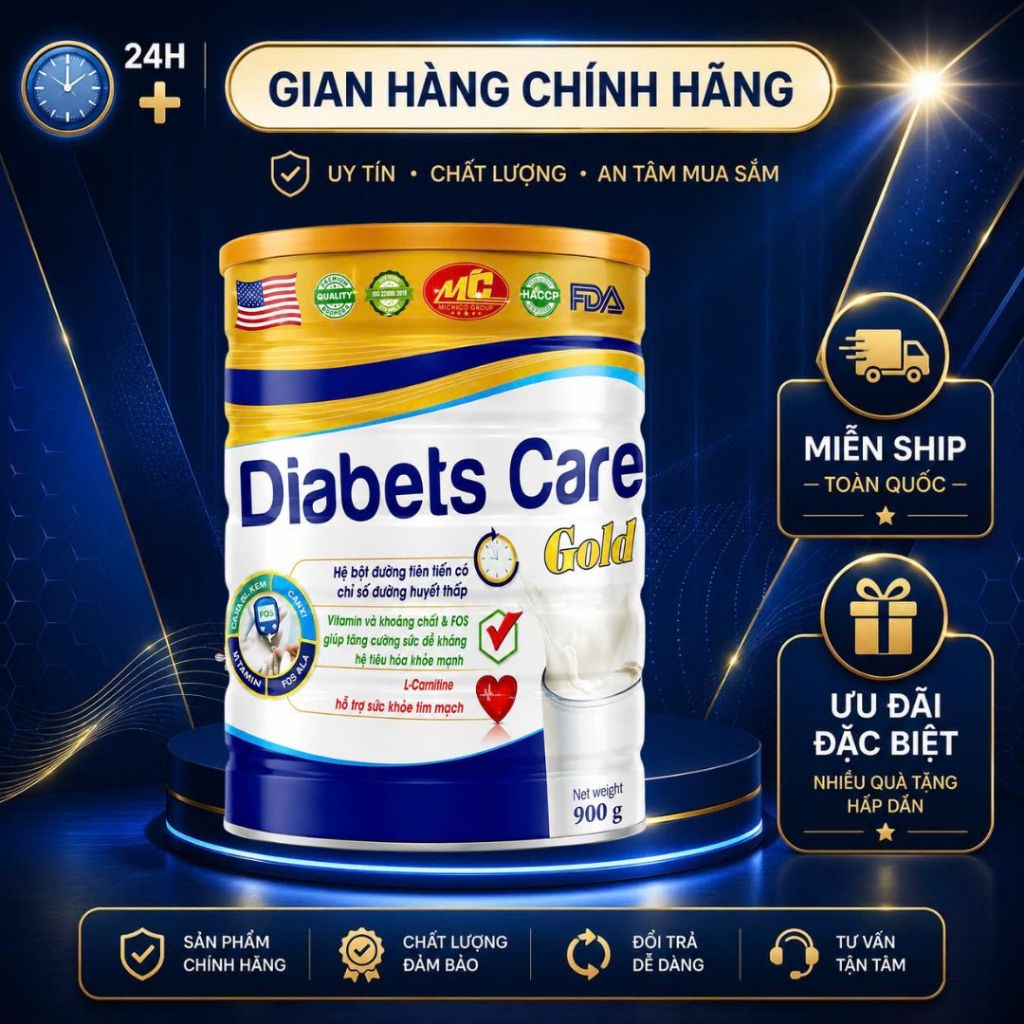 DIABETS CARE GOLD – DINH DƯỠNG CHỈ SỐ ĐƯỜNG HUYẾT THẤP