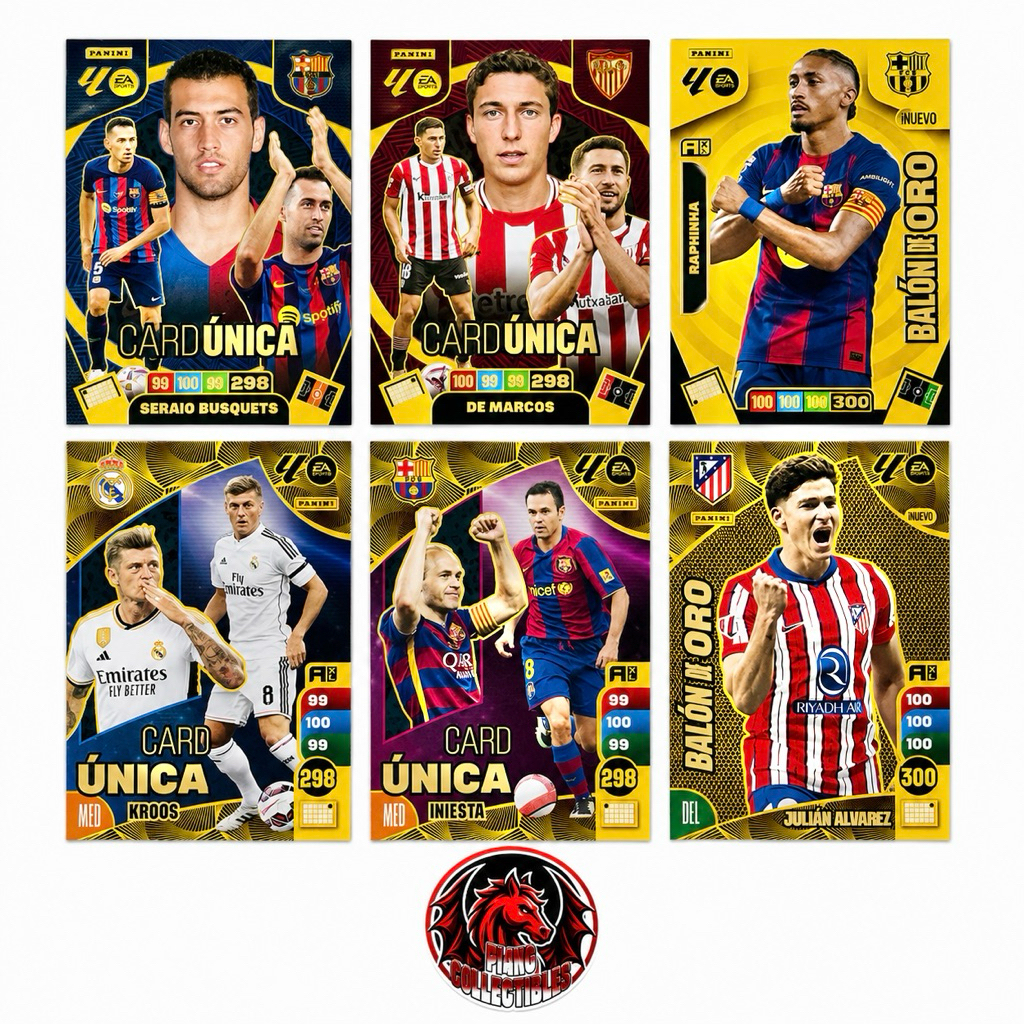 [SUPER RARE] Thẻ bóng đá Card Única x Balon De Oro Panini Laliga 2024/25 (Tặng thẻ ngẫu nhiên + slee