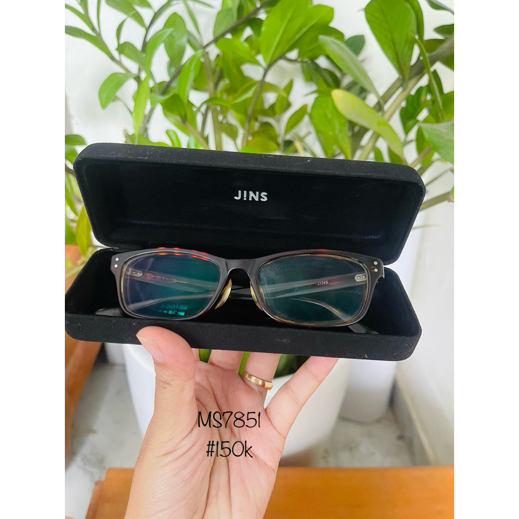 👓 Gọng kính JINS đồi mồi si Nhật còn hộp