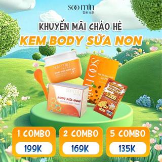 (Tặng Quà) KEM BODY SỮA NON SOO MIN hay KEM BODY SOO MIN giúp dưỡng trắng da body cấp tốc, phục hồi da Chính Hãng