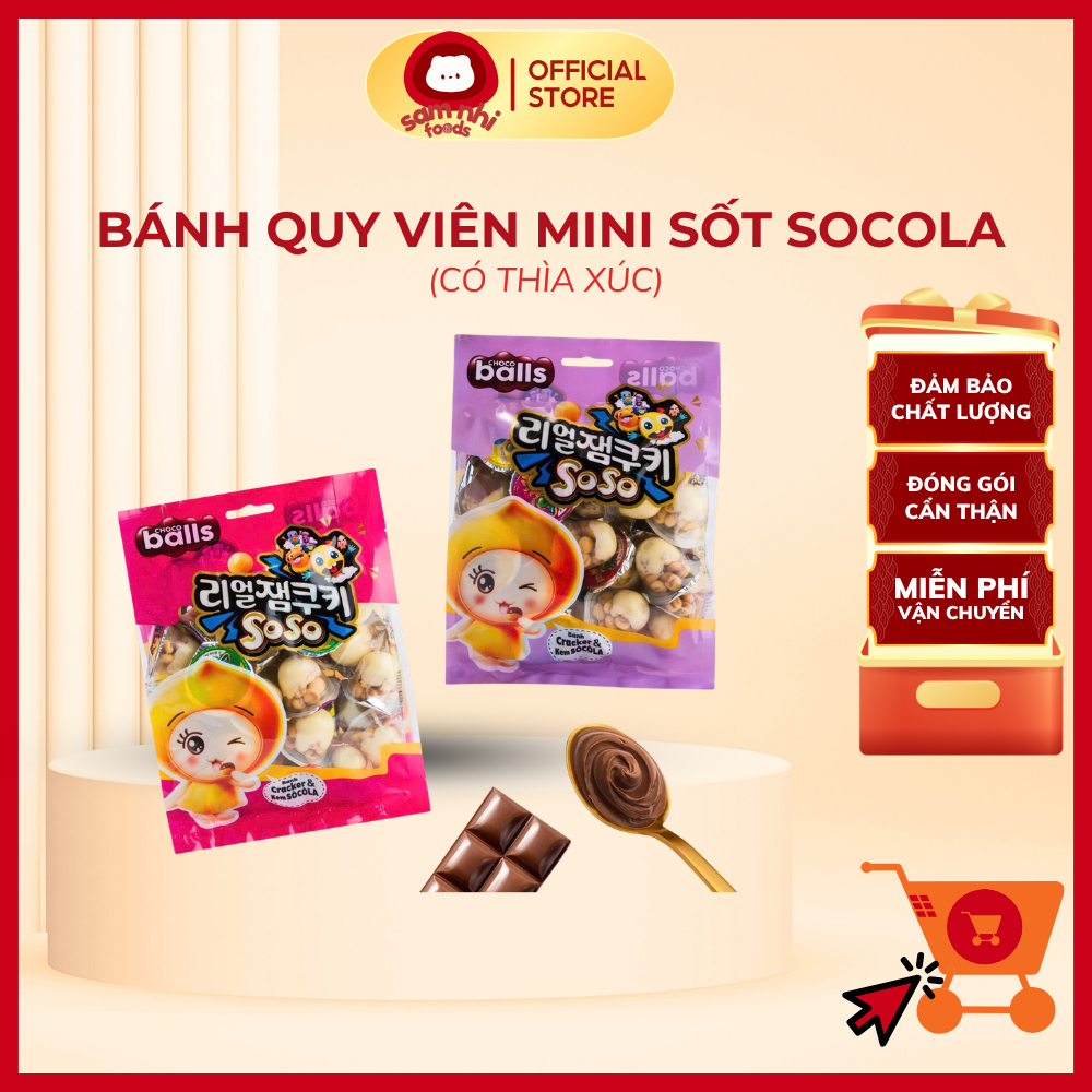 Bánh Socola Cracker HT Foods, Bánh Quy Chấm Kèm Sốt SoCoLa/Vani (Có Thìa Xúc) 260GR