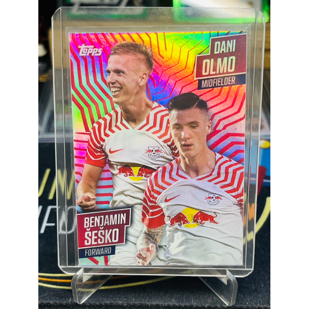 Thẻ bóng đá Benjamin Sesko - Dani Olmo RB Leipzig Topps Team Set 2024
