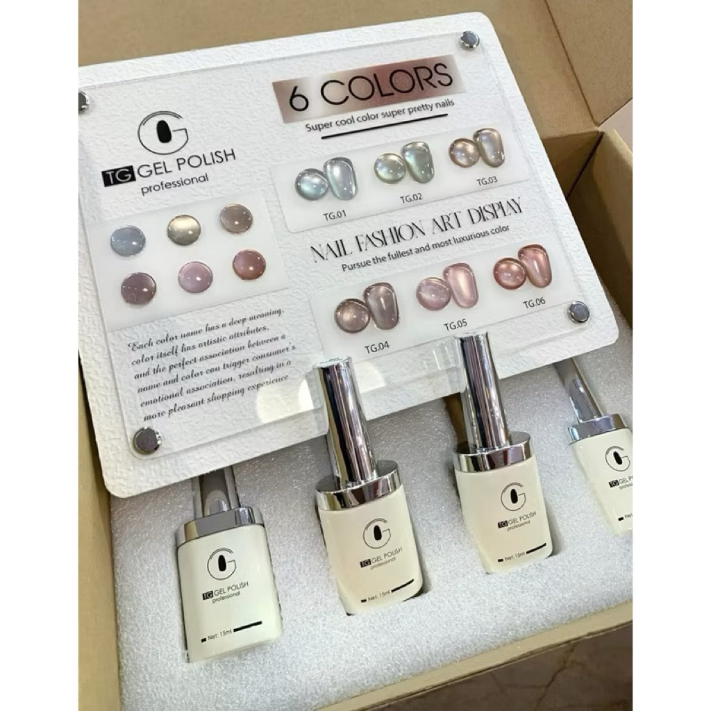 Set sơn thạch đục 12 màu hồng nâu XINGME kèm bảng màu