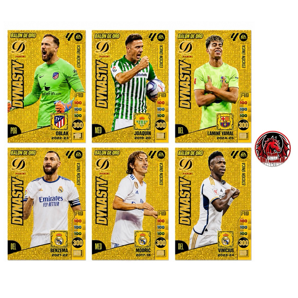 [ULTRA RARE] Thẻ bóng đá Dynasty Panini Laliga 2024/25 (Tặng thẻ ngẫu nhiên + toploader + sleeves)