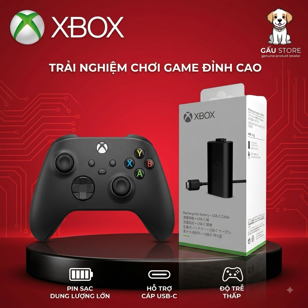 Pin sạc dành cho tay cầm chơi game Xbox / Xbox series S/ Xbox series X Full Box/Xbox battery