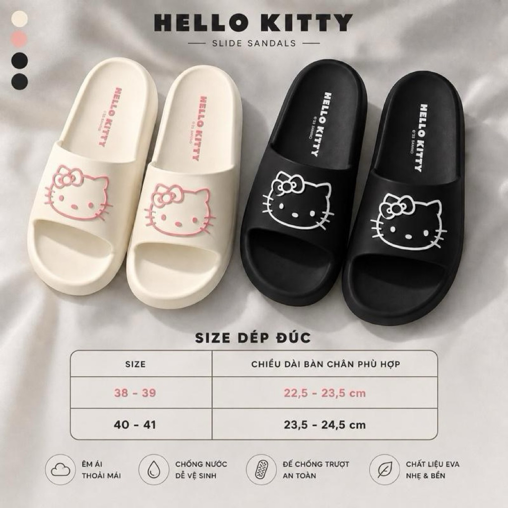 [Sẵn HCM] Dép HelloKitty Chính Hãng Sanrio
