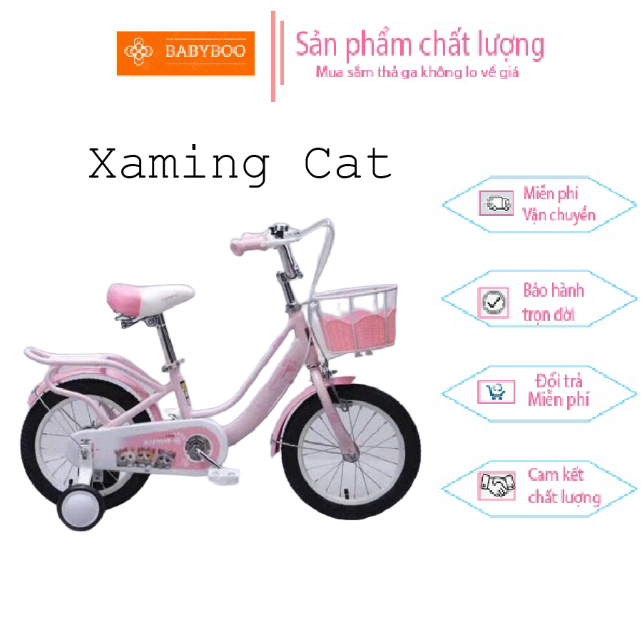 Xe đạp Xaming mèo méo meo mèo meo cho bé gái, size 12-20 - Babyboo.4kids