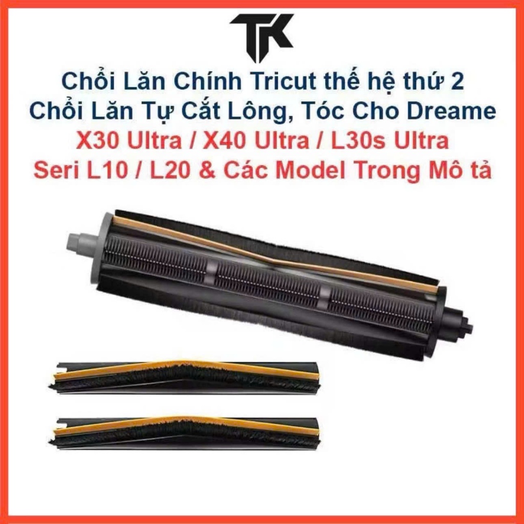 Chổi Tricut Thế hệ 2 Thay Thế Cho Dreame Seri L10, L20Ultra, L30Ultra, X10/ X20Pro/ X30/ X40, S10/ S