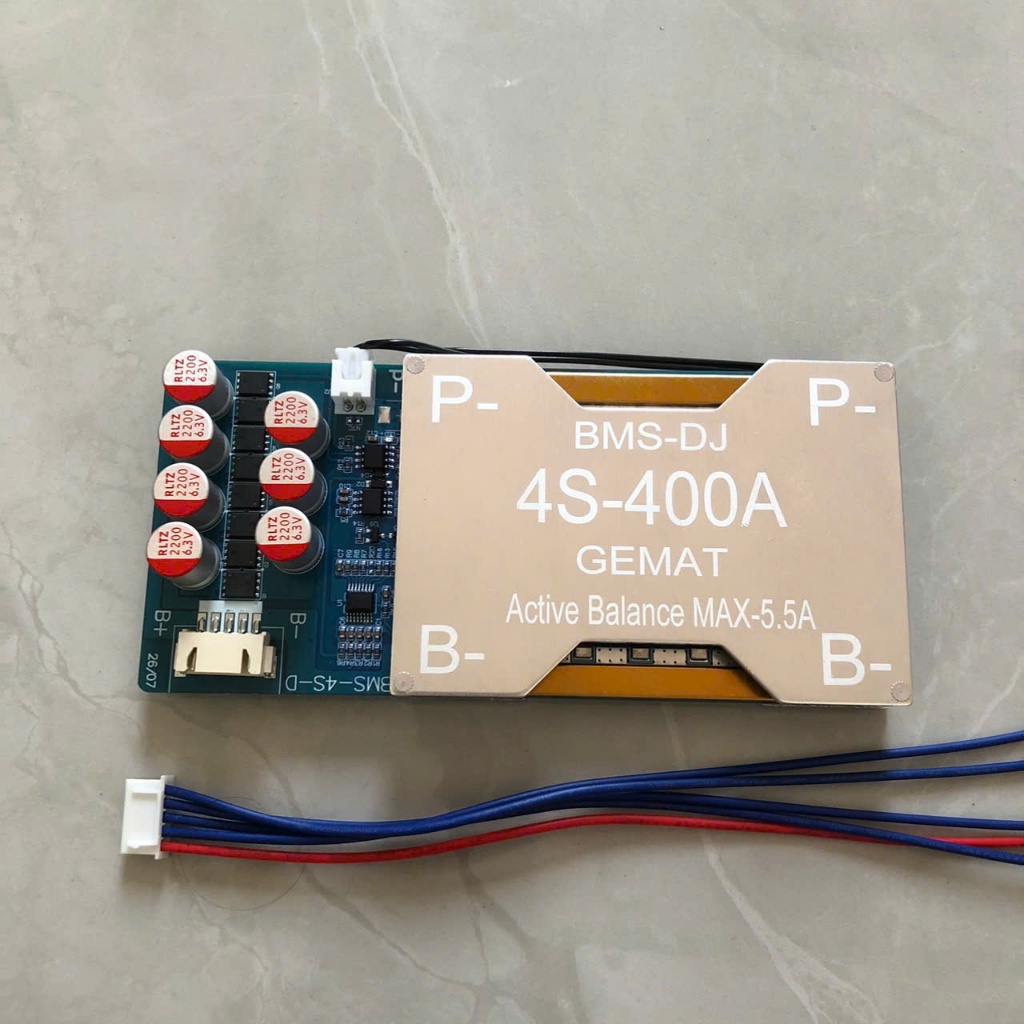Mạch BMS DJ 4S 200A Và 4S 400A Cân Bằng Chủ Động 5.5A Chuyên Dùng Cho Bình Kích Cá Lưu Trữ Mạch Chốn