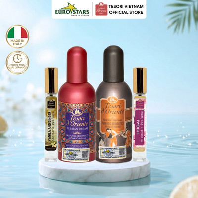 Nước hoa Tesori d'Oriente 100ml/10ml Nhập khẩu Chính hãng từ Ý - Dạng xịt Tiện lợi, Lưu Hương Quyến Rũ Cả Ngày Dài