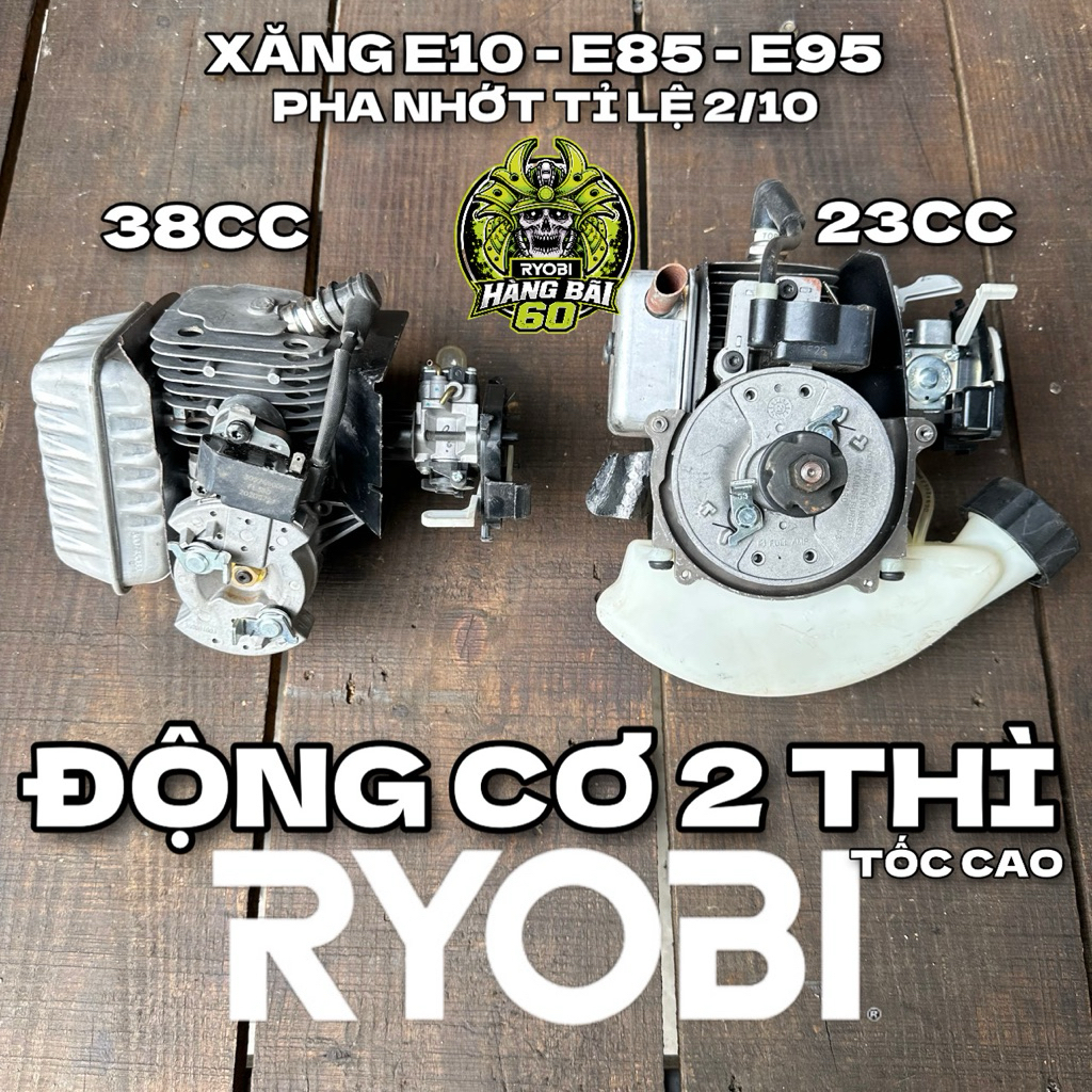 Động Cơ 2 Thì Ryobi 23cc 38cc Máy Xăng Tốc Cao Hàng Bãi Tương thích E10 E85 E95