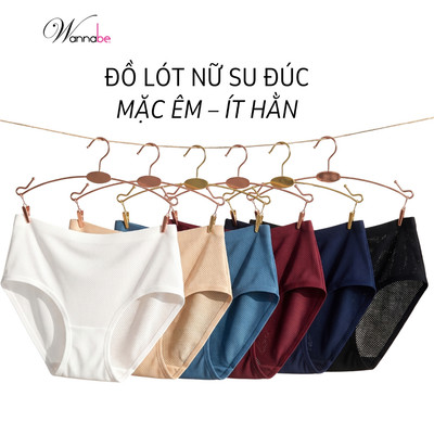 Quần lót su nữ WANNABE quần chíp su đúc không đường may cao cấp thoáng mát nhẹ nhàng không hằn QLT09