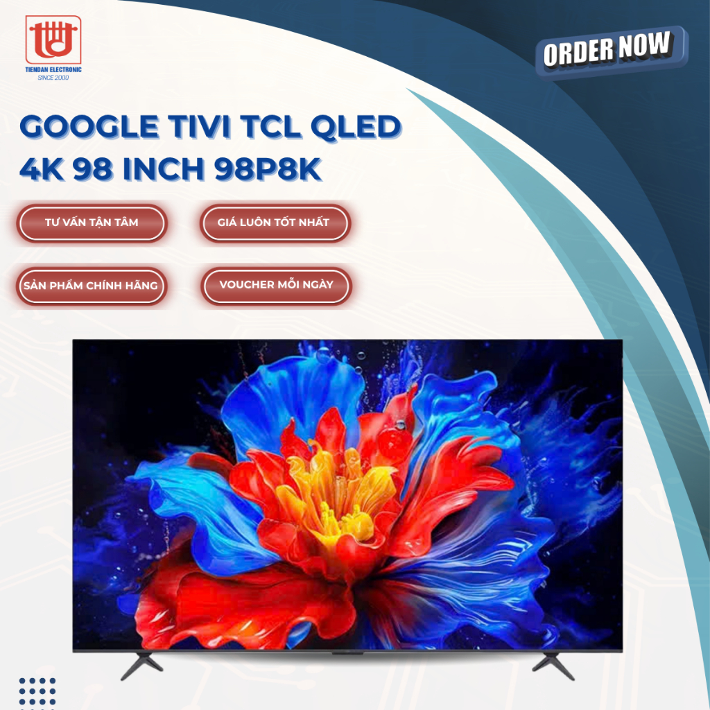 TCL Google Tivi QLED 4K 98 inch 98P8K