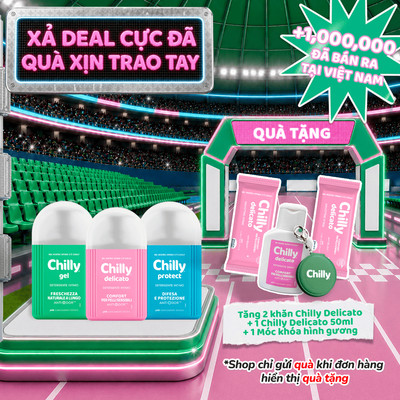 (CHĂM SÓC ĐA NĂNG) Combo 3 Dung Dịch Vệ Sinh Chilly Delicato+Gel+Protect 200ml sạch, thơm, khỏe mỗi ngày