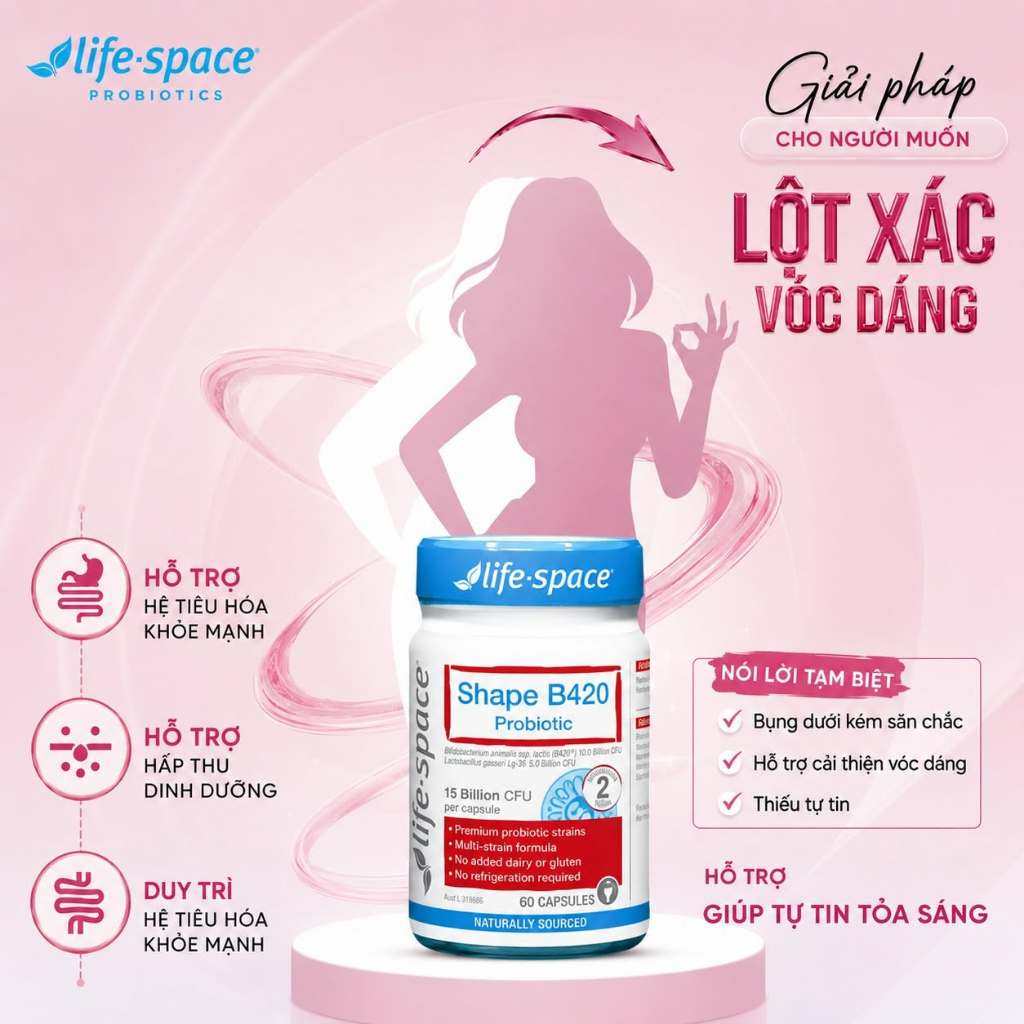 Life Space Shape B420 Probiotic 60v