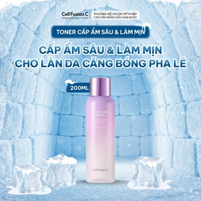 Toner Cấp Ẩm Căng Bóng Da Cell Fusion C Glass Skin Toner 200ml