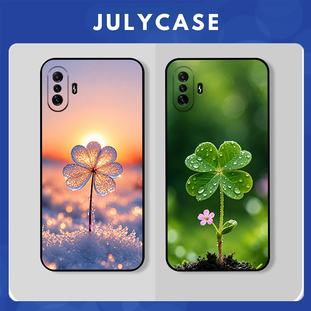 Ốp Lưng Xiaomi Redmi K40 - K40 Pro - K40 Pro Plus - K40 Pro+/ GAMING Hình cỏ 4 lá, may mắn, đẹp xinh