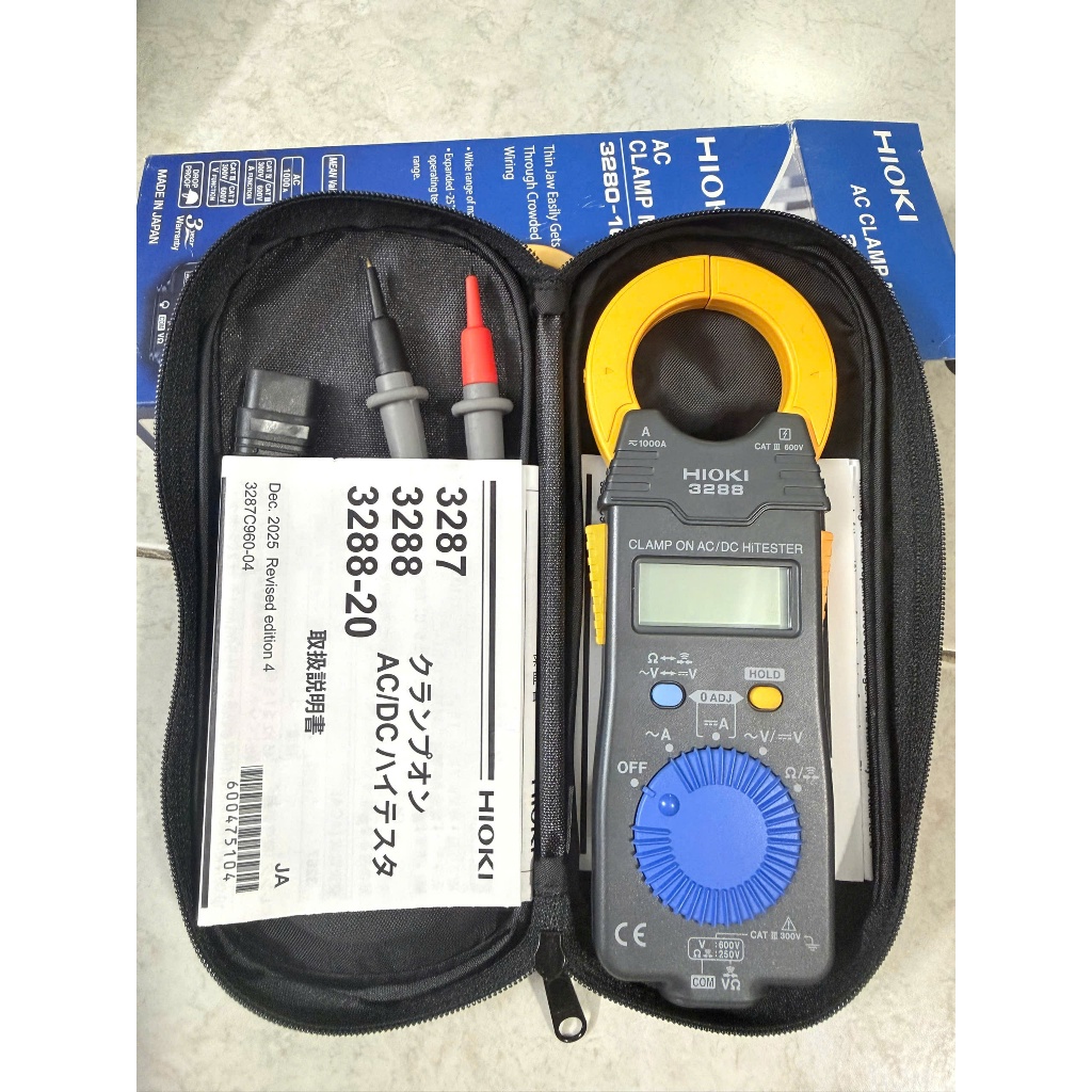 Ampe Kìm Hioki 3288 (Đo Dòng AC/DC 1000A, Mỏng Nhẹ) - Chuẩn Hàng Nhật