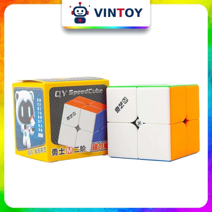 [QiYi] Rubik 2x2 QiYi Warrior M Pro 2025 Stickerless Rubic 2x2x2 Có Nam Châm Đồ Chơi Trí Tuệ Trẻ Em