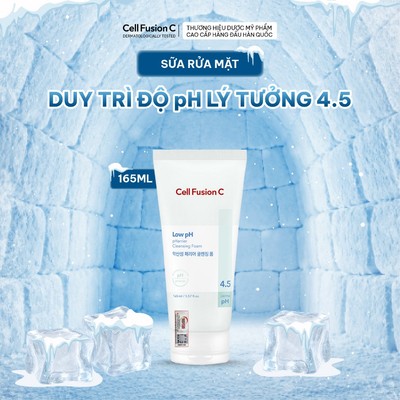 Sữa Rửa Mặt Cấp Ẩm & Cân Bằng Độ pH Trên Da Cell Fusion C Low pH pHarrier Cleansing Foam 165ml