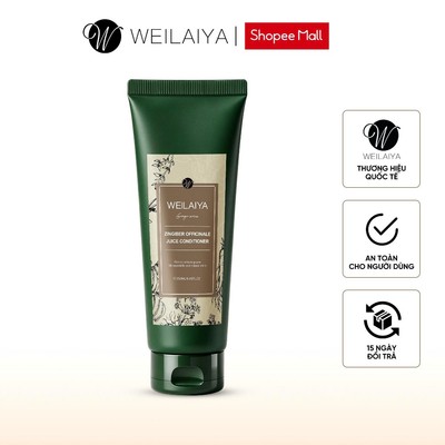 Dầu xả tóc thảo dược Weilaiya Zingiber Officinale Juice gừng lá trắc bách diệp giúp dưỡng tóc 250ml