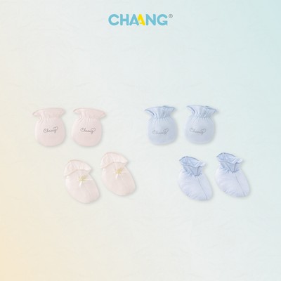 [CHAANG 0-3M] Set bao tay bao chân Tulip cho bé sơ sinh